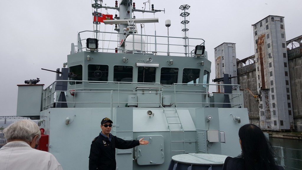 From the Front Deck looking at the Bridge of the HMCS Goose Bay