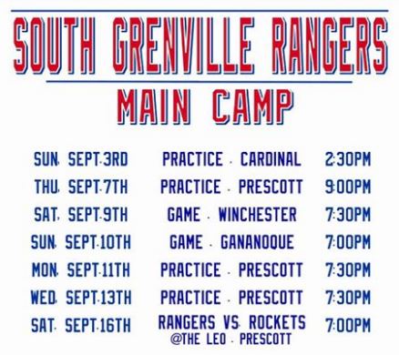 South Grenville Rangers draw close to franchise’s first game