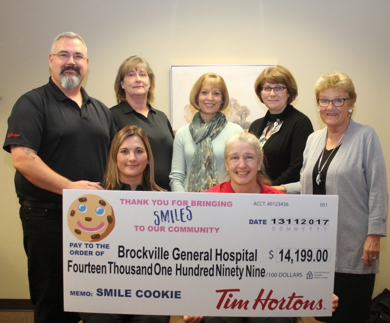 Brockville General Hospital benefiting from the Smile Cookie Campaign