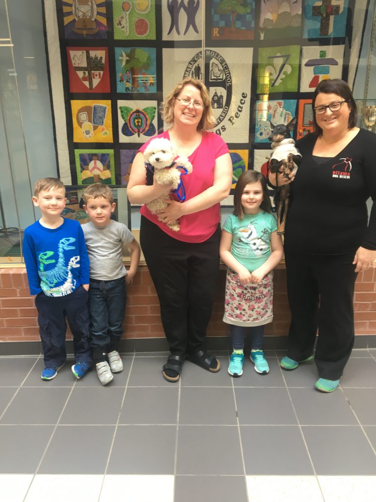 St. Mark’s Kindergarten Classes Help Ottawa Dog Rescue