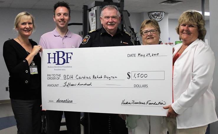 Hudson Burnbrae Foundation donates $1,500 to BGH