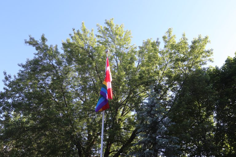 Canada flag back up on flag pole outside Prescott town hall