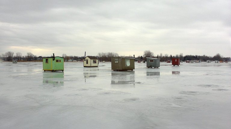 Ice fishing huts coming down next month