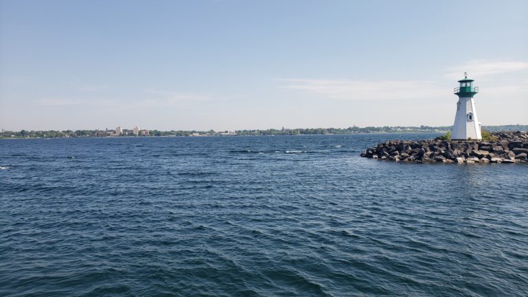 Ice-clearing operations underway on St. Lawrence River
