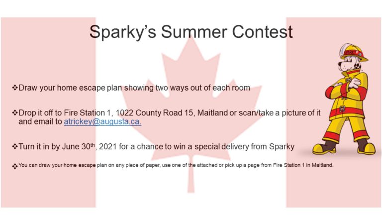 Augusta Fire Rescue Launches Sparky’s Summer Contest