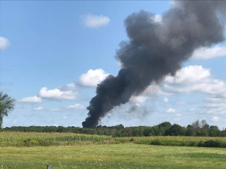 (UPDATE) Scrap fire at Colville Auto-Wreckers in Augusta