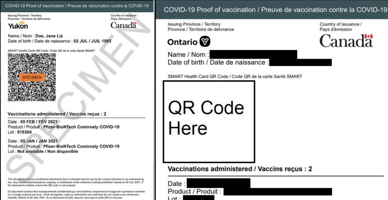 Provinces and territories to start using ‘standardized’ vaccine certificate