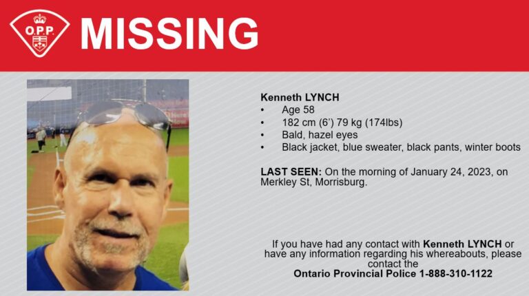 SD&G OPP looking for missing person last seen in Morrisburg