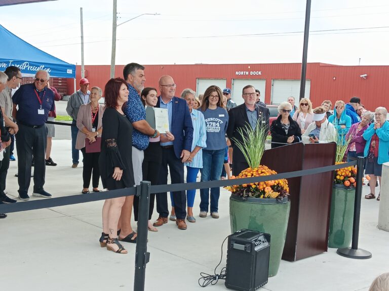 Mayor Gauri Shankar, Alaine Chartrand speak at new arena grand opening