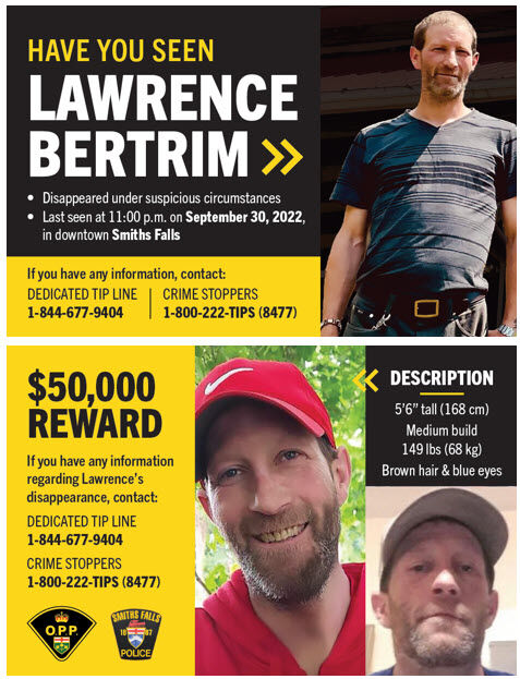 OPP hopes 50K reward will be a motivator in solving missing person case