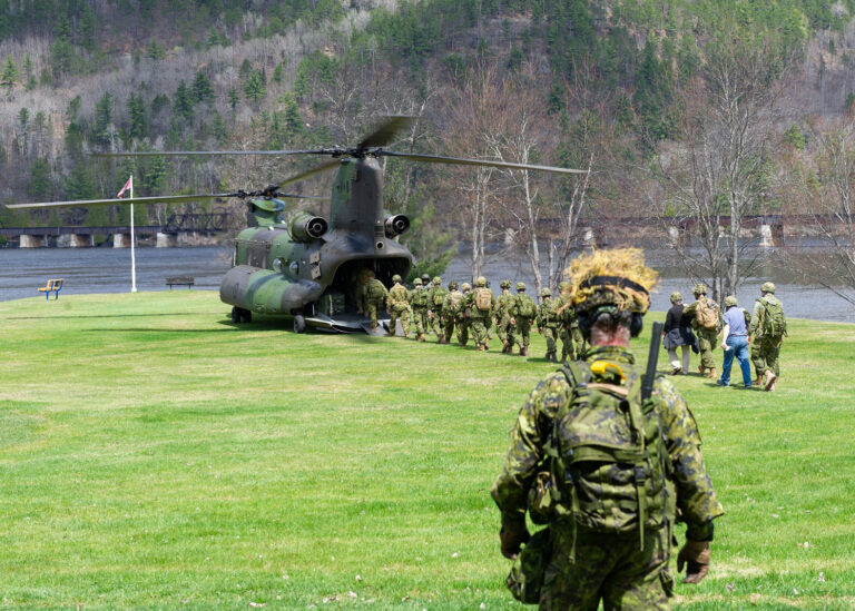 Large-scale military training operation taking place in eastern Ontario