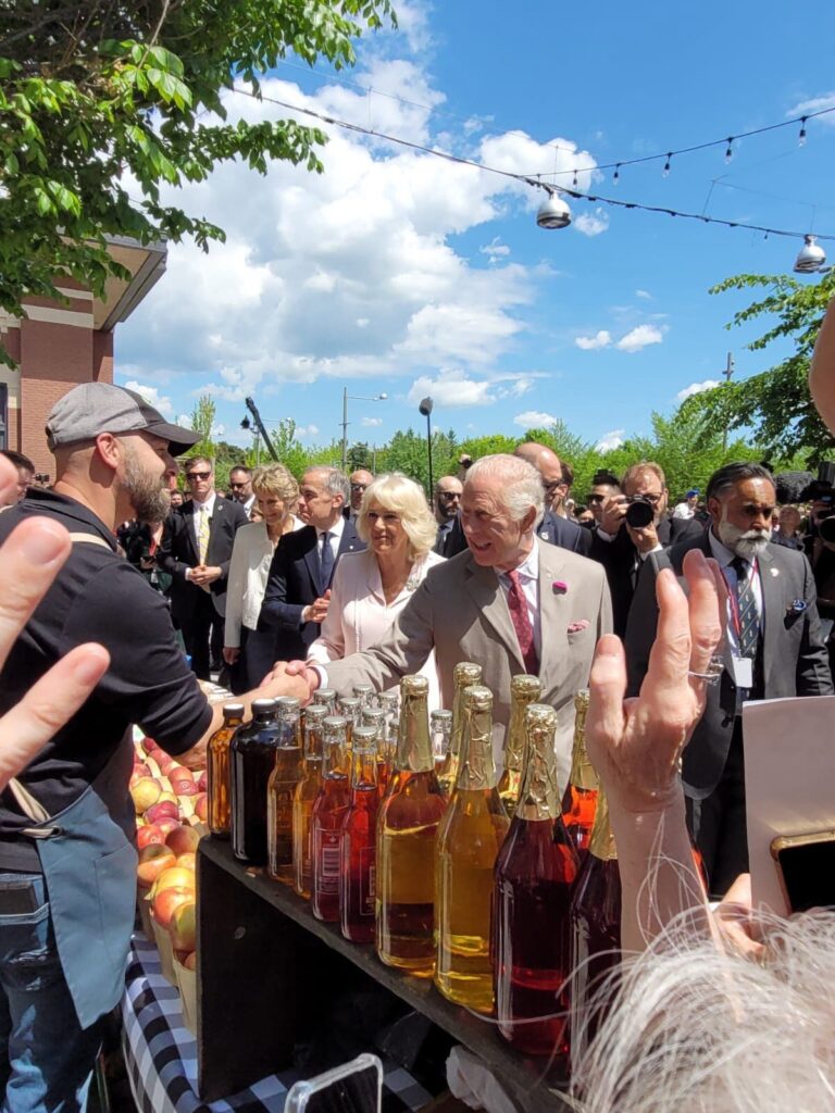 Local apple farmer meets King Charles in Ottawa