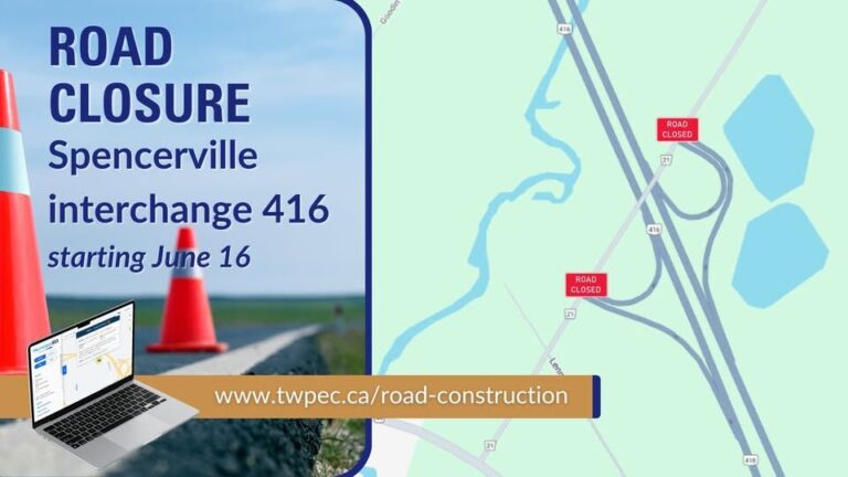 Work on Highway 416 Spencerville interchange starting next week
